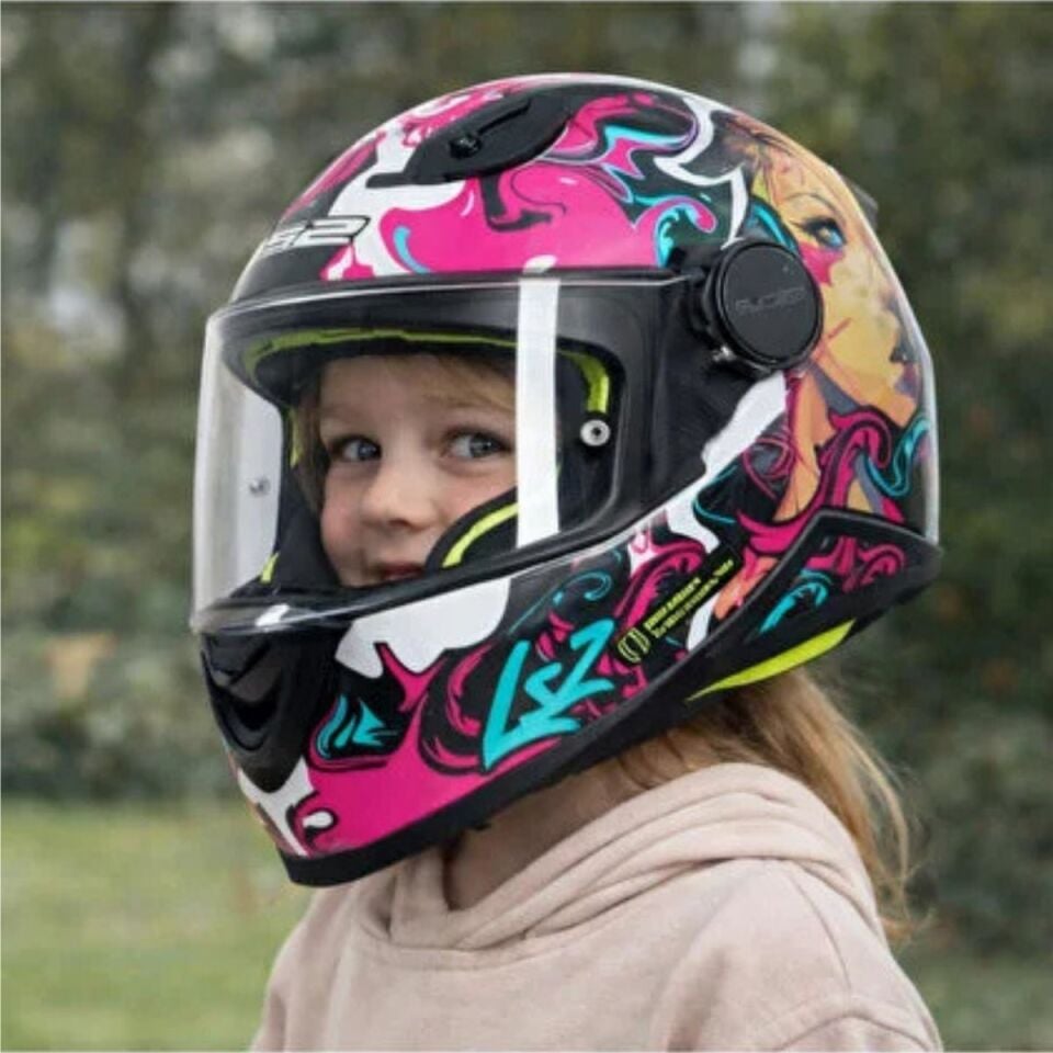ÇOCUK KASK LS2 KID CYBERG MAT MOR ORJİNAL M