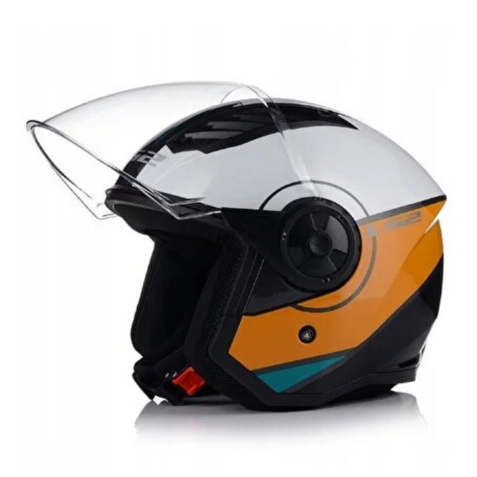 ÇENESİZ KASK LS2 AIRFLOW 2 COVER SİYAH BEYAZ KAHVE ORJİNAL L