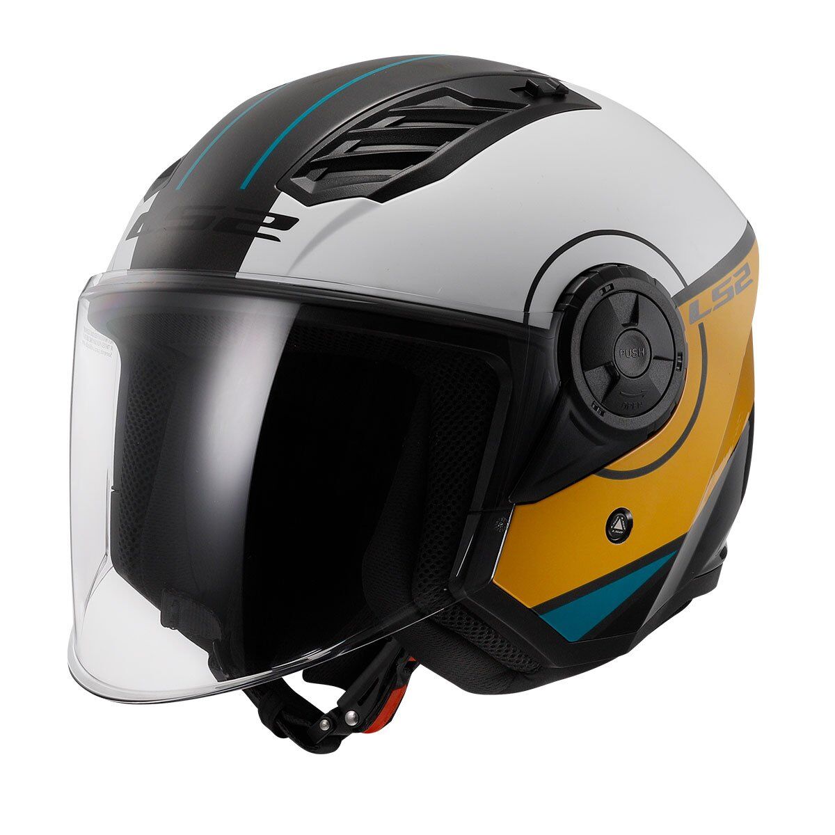 ÇENESİZ KASK LS2 AIRFLOW 2 COVER SİYAH BEYAZ KAHVE ORJİNAL L