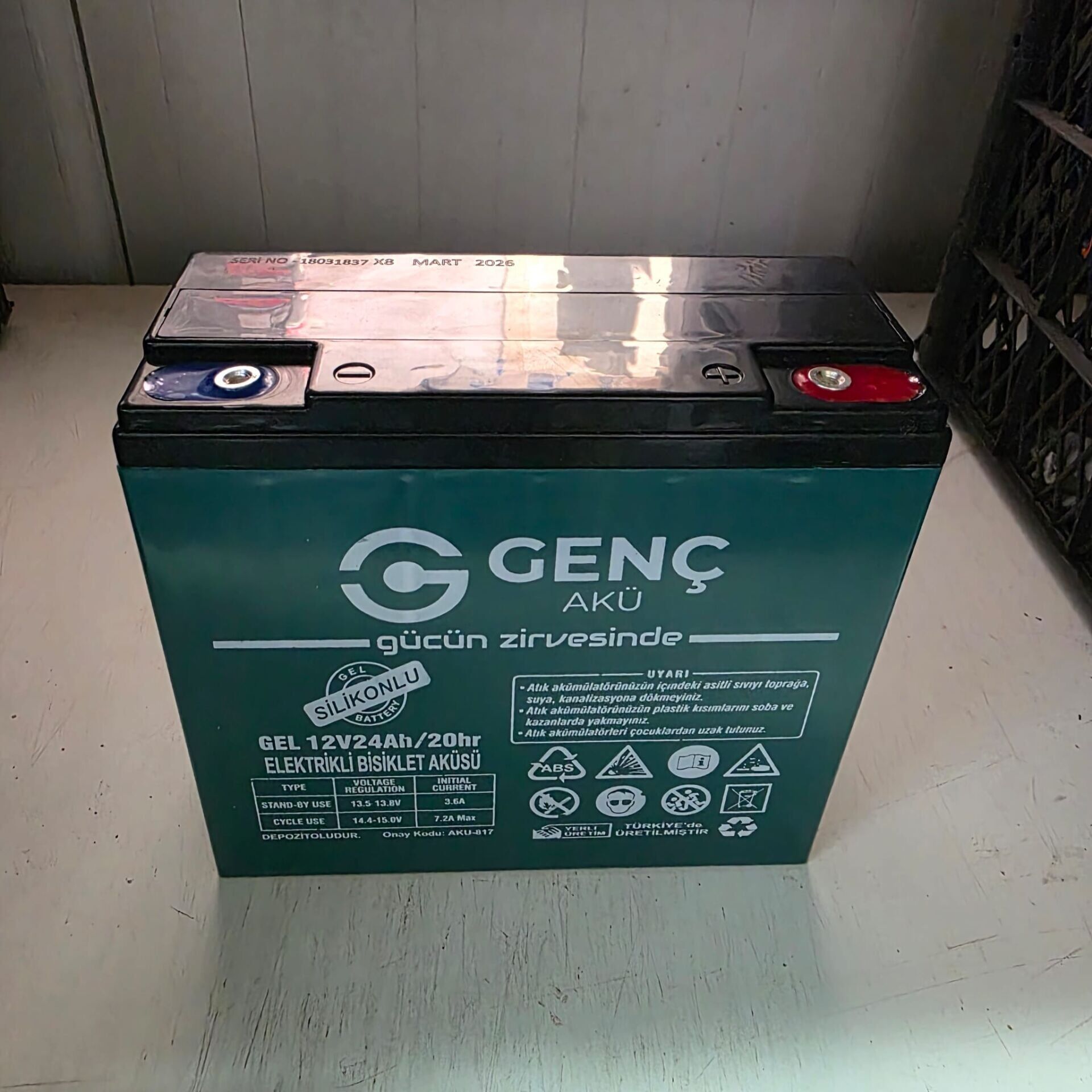 AKÜ 12V 24AH ELEKTRİKLİ BİSİKLET GENÇ