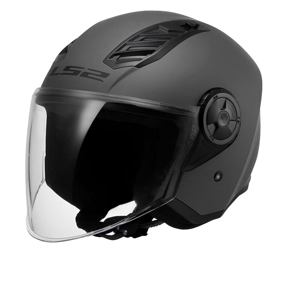 ÇENESİZ KASK LS2 AIRFLOW 2 MAT TITANIUM ORJİNAL M