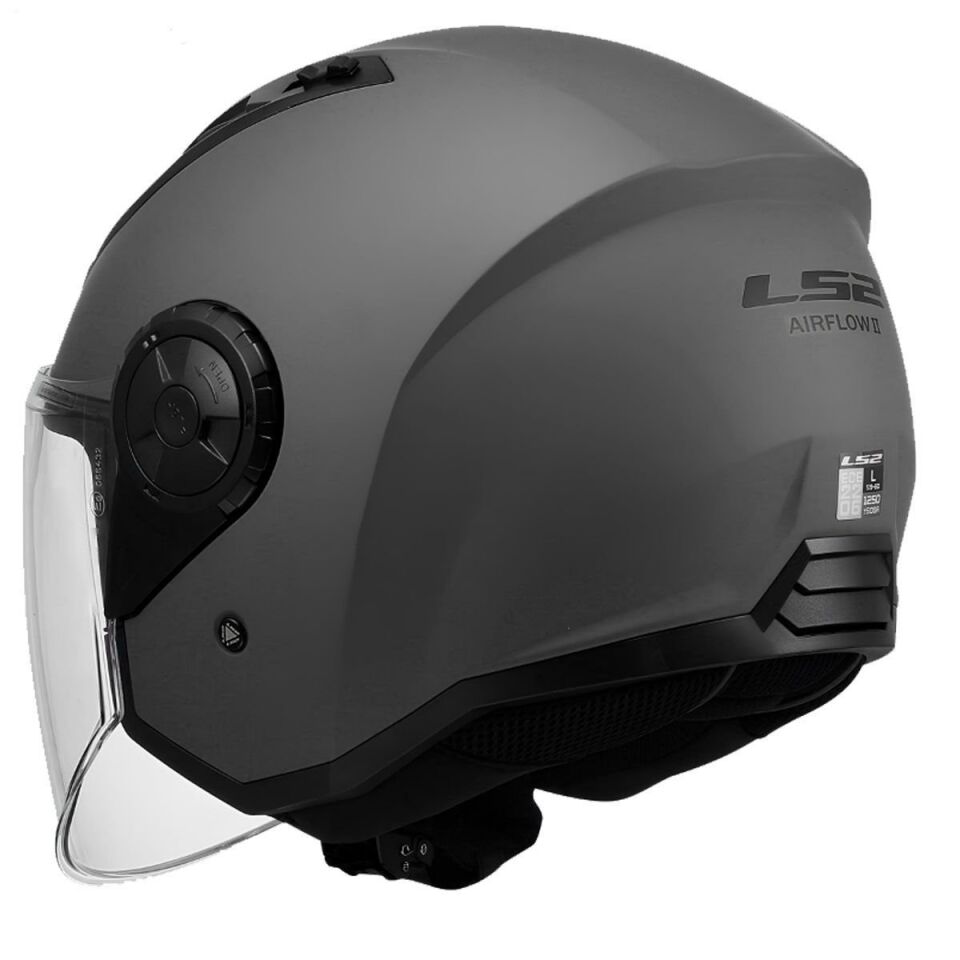 ÇENESİZ KASK LS2 AIRFLOW 2 MAT TITANIUM ORJİNAL M