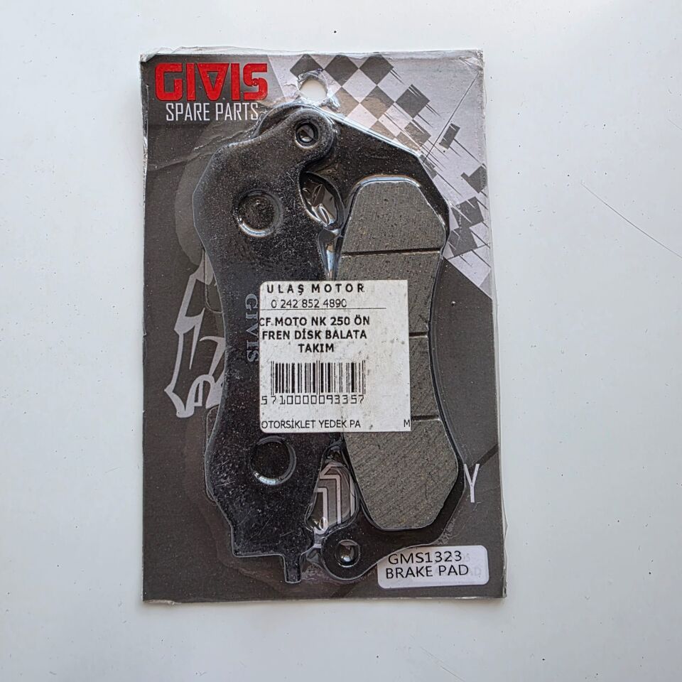 CF MOTO NK 250 ÖN FREN DİSK BALATA TAKIM