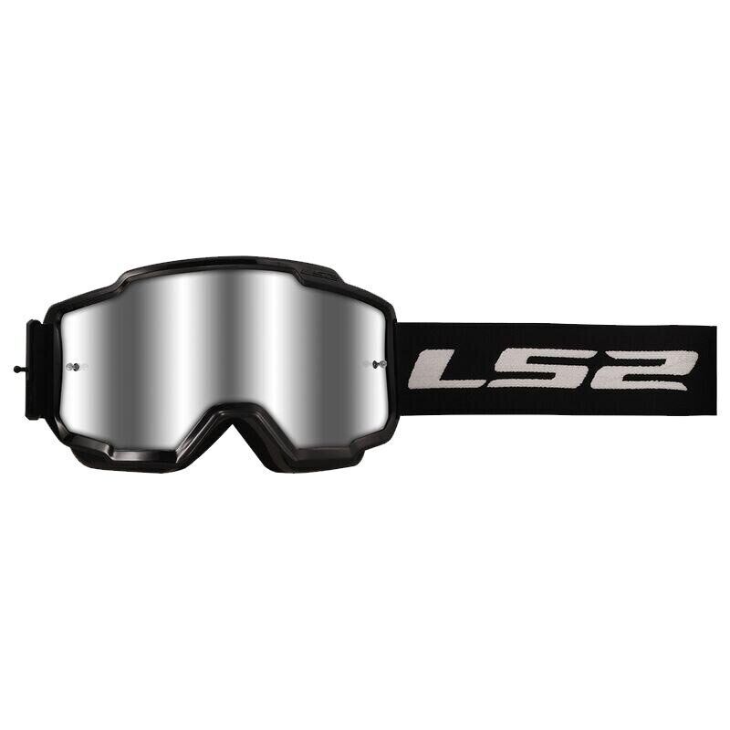 LS2 CHARGER GOGGLES MOTOKROS GÖZLÜK SİYAH İRİDYUM CAMLI ORJİNAL