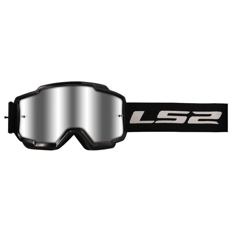 LS2 CHARGER GOGGLES MOTOKROS GÖZLÜK SİYAH İRİDYUM CAMLI ORJİNAL