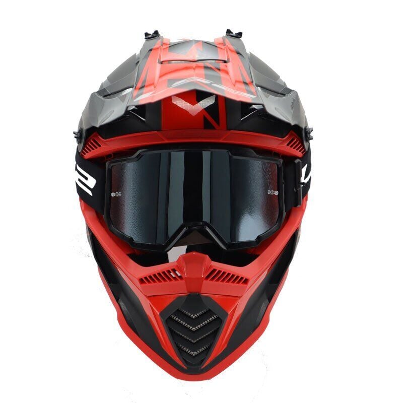 LS2 CHARGER GOGGLES MOTOKROS GÖZLÜK SİYAH İRİDYUM CAMLI ORJİNAL