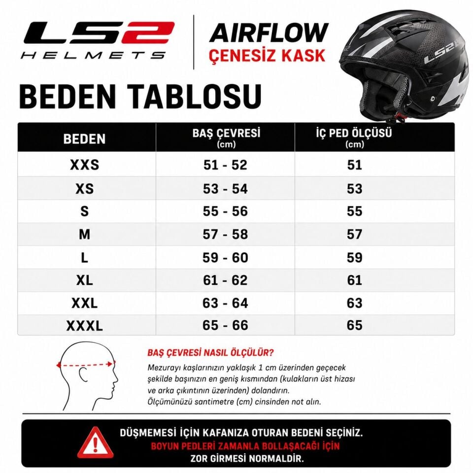 ÇENESİZ KASK LS2 AIRFLOW 2 BEYAZ PEMBE ORJİNAL M