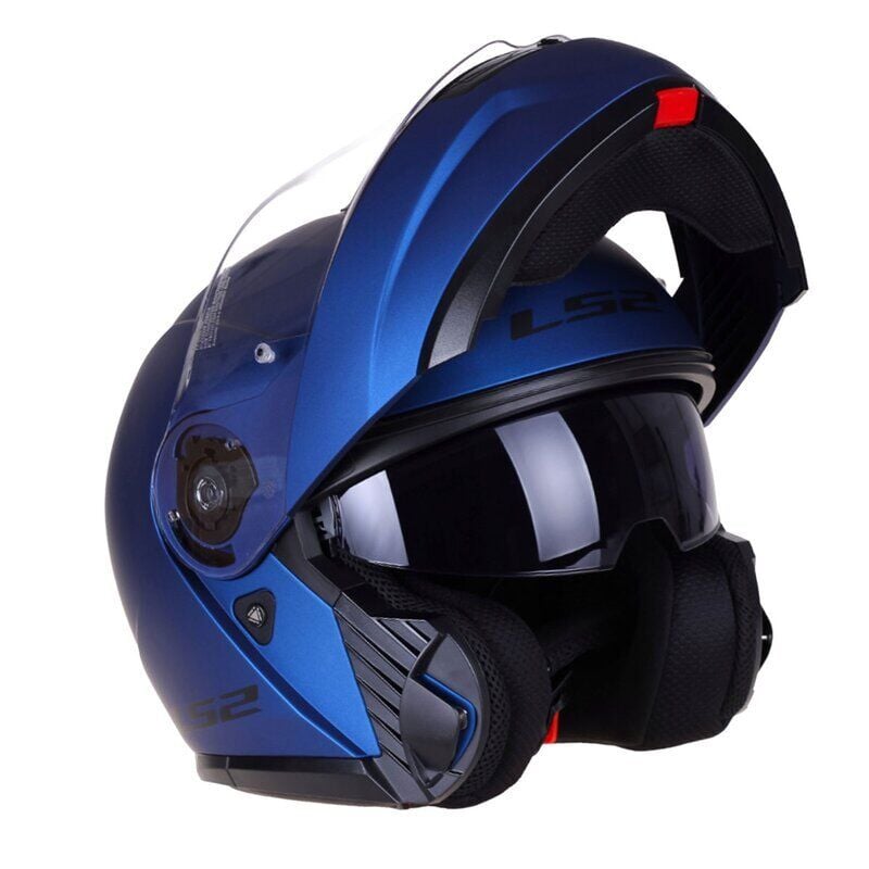 ÇENE AÇILIR KASK LS2 STROBE 2 NAVY MAT MAVİ ORJİNAL L