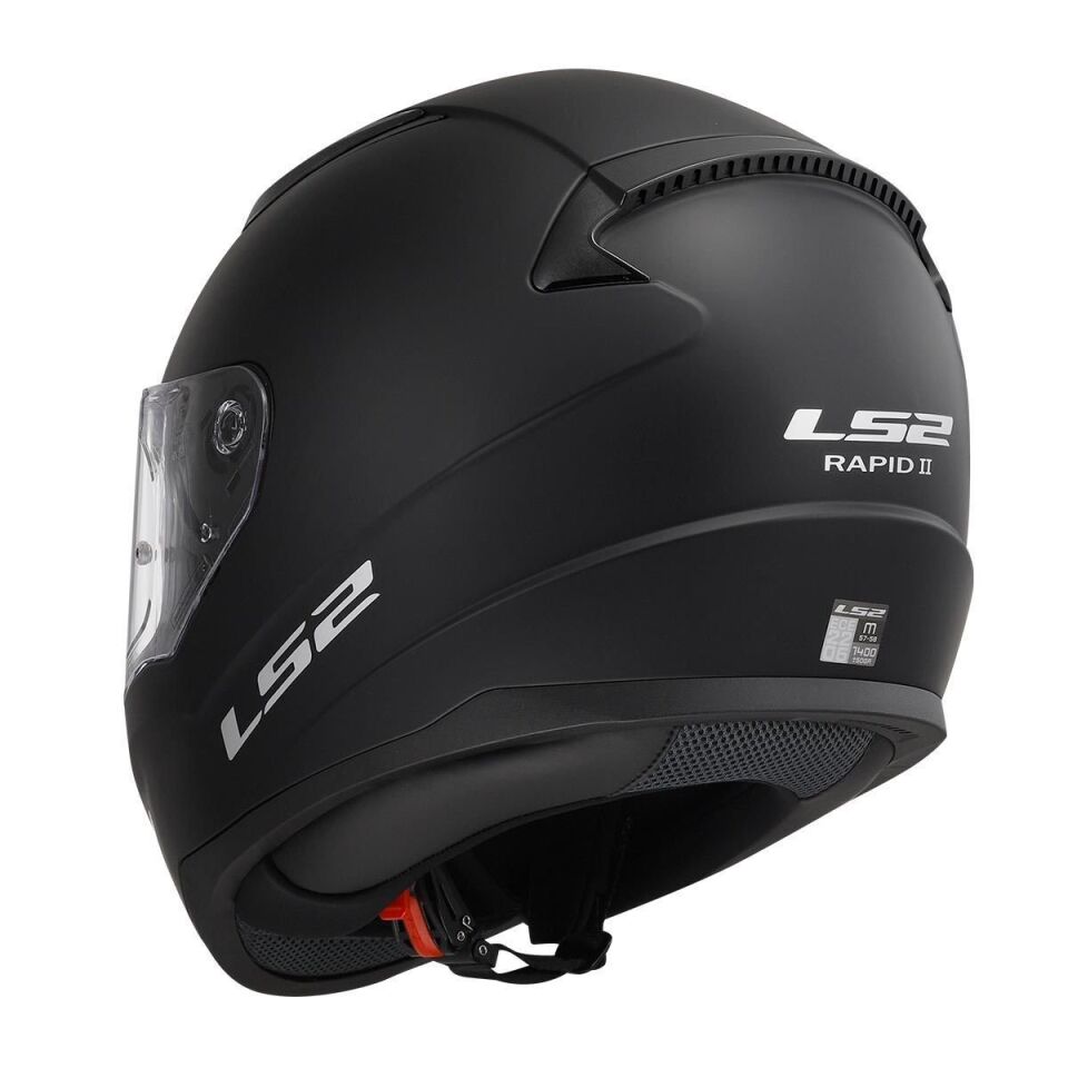 KAPALI KASK LS2 RAPID 2 MAT SİYAH ORJİNAL S