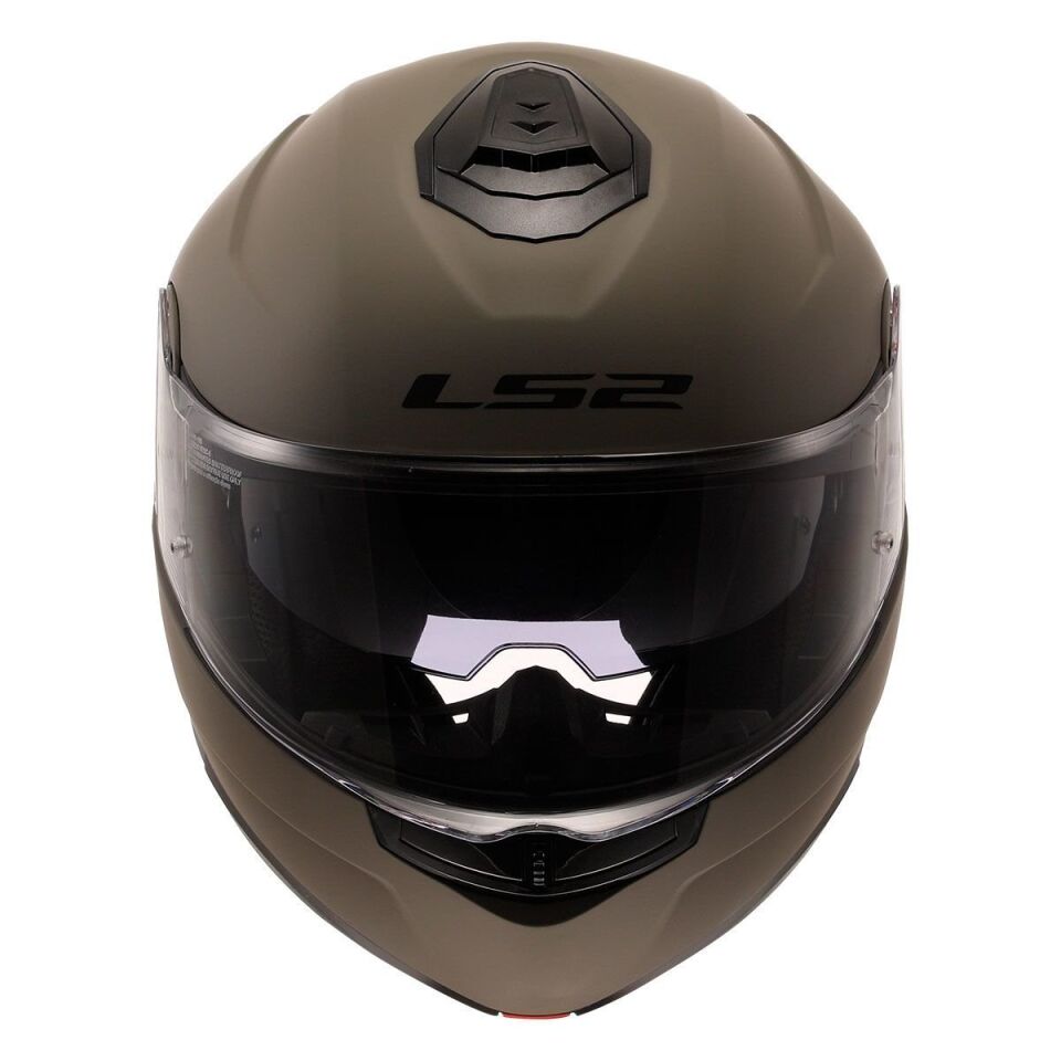 ÇENE AÇILIR KASK LS2 STROBE 2 MAT KUM ORJİNAL VİZÖRLÜ XL