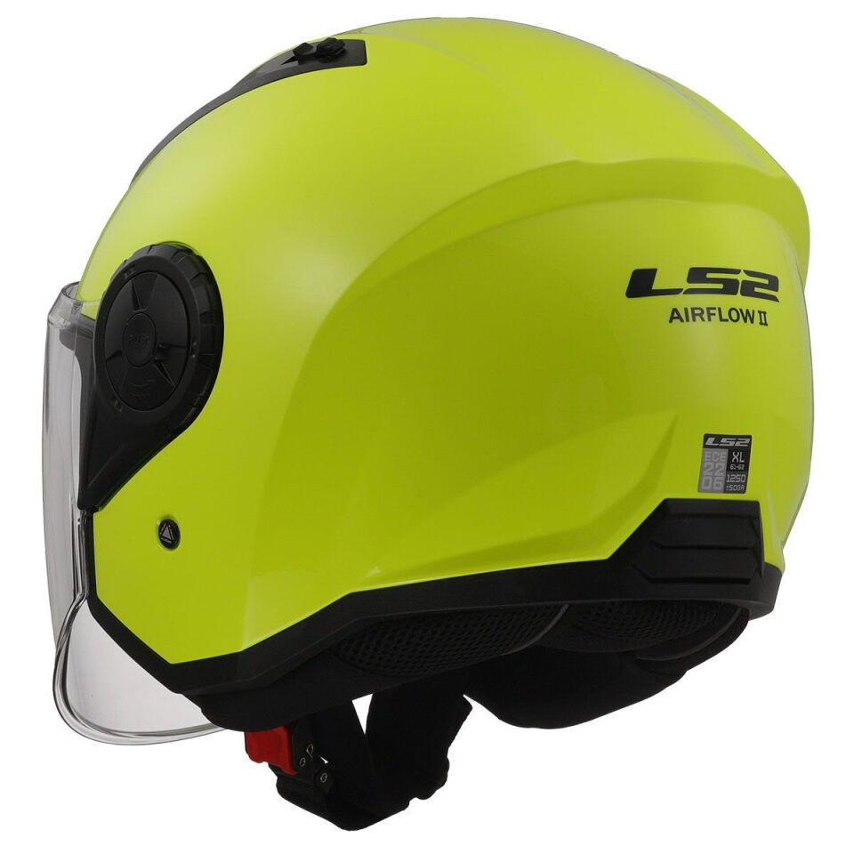ÇENESİZ KASK LS2 AIRFLOW 2 NEON SARI ORJİNAL M