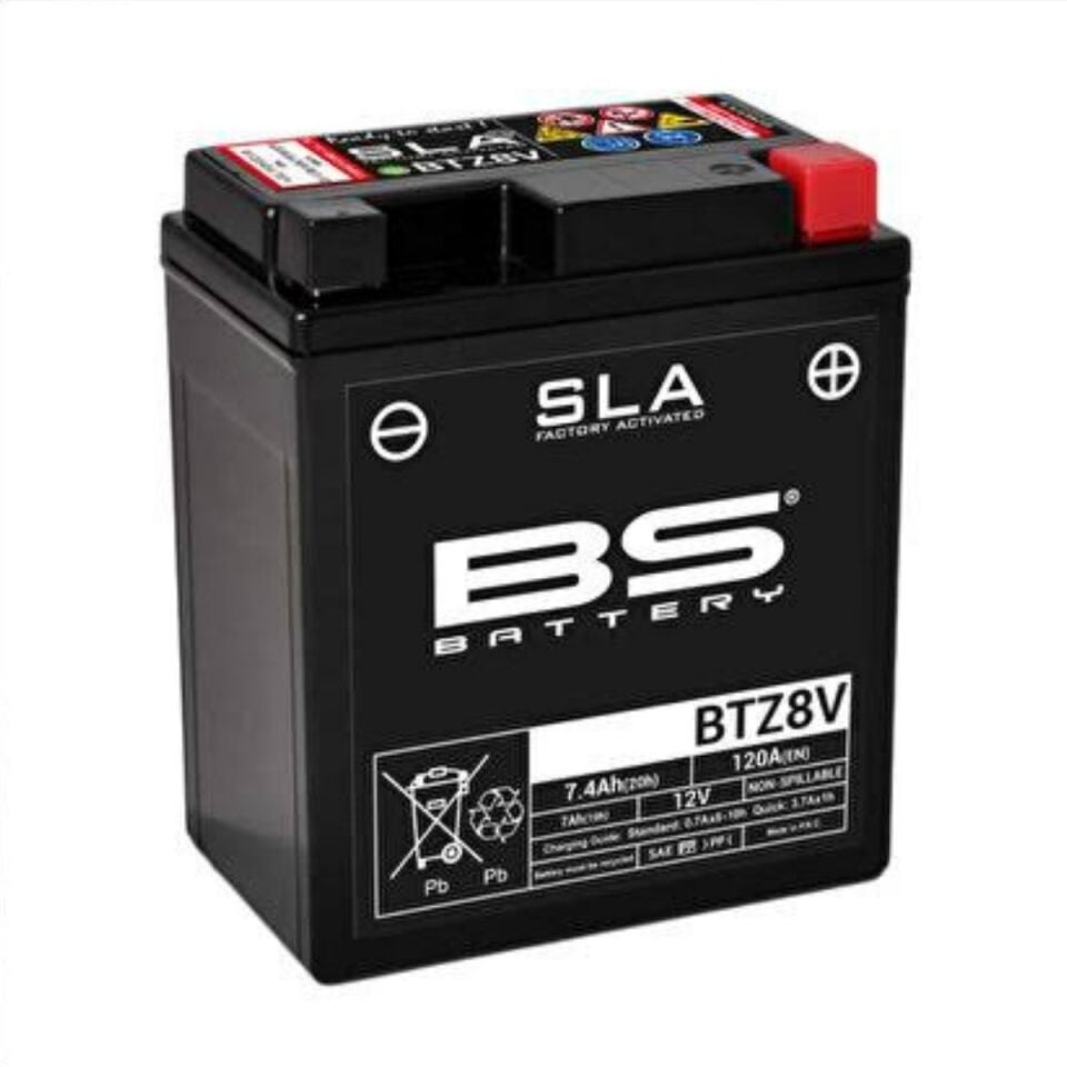 AKÜ 12V 7.4AH KISA BTZ8V SLA BS BATTERY HONDA PCX 125 2018 2024 EURO 5 HONDA PCX 125 DELUXE 2025 2026 UYUMLU