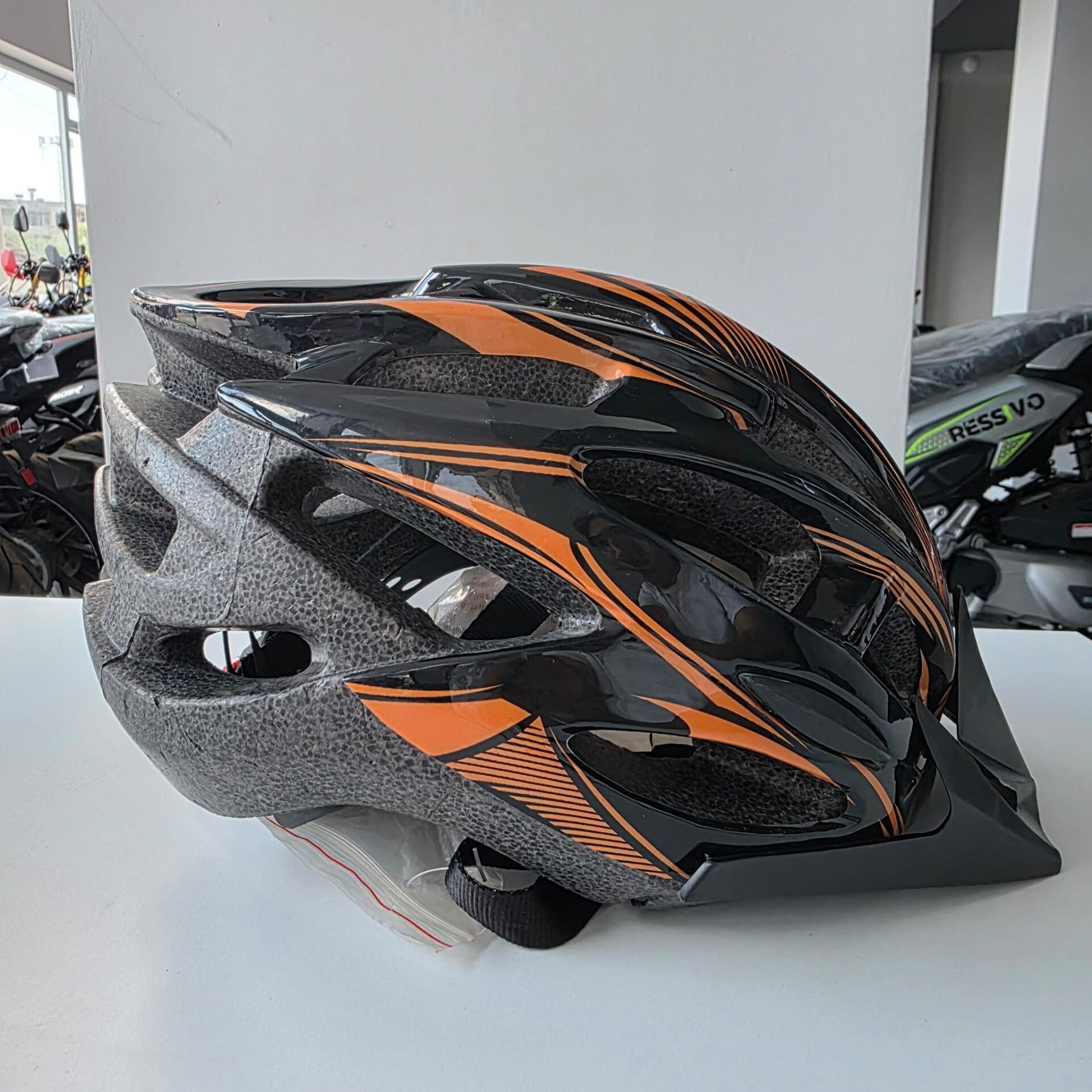 BİS YETİŞKİN KASK MOON MV88 TURUNCU-SİYAH L