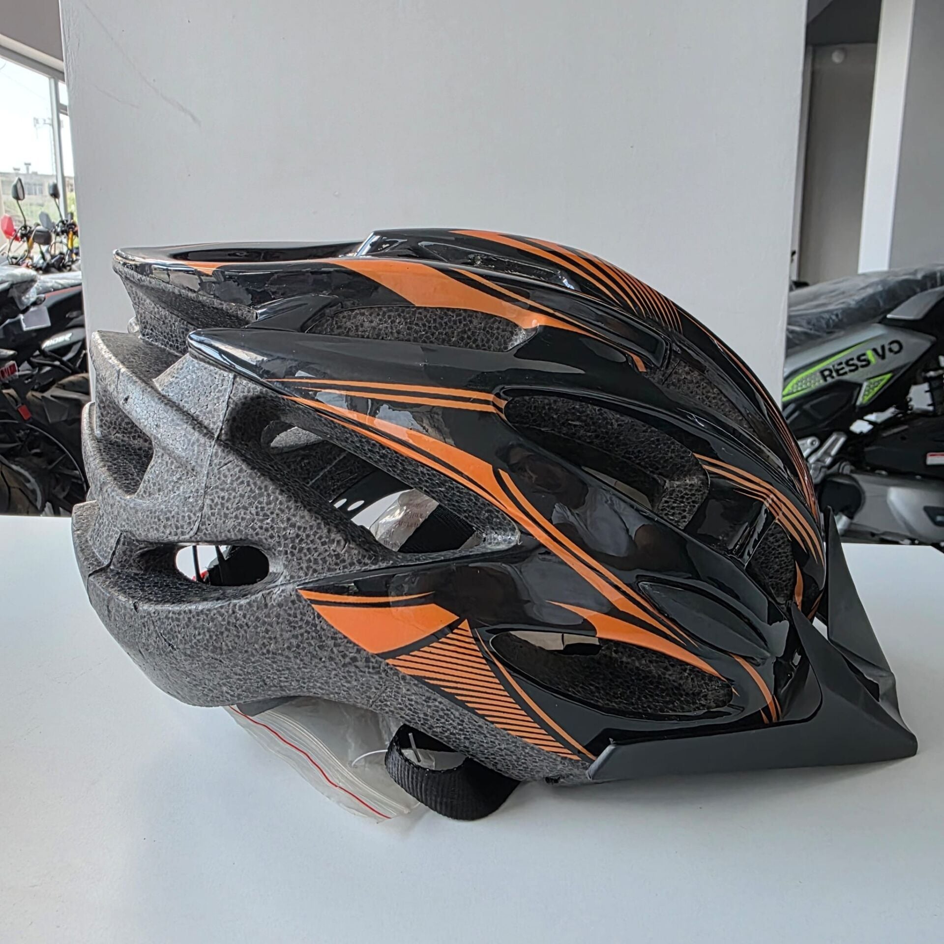 BİS YETİŞKİN KASK MOON MV88 TURUNCU-SİYAH L
