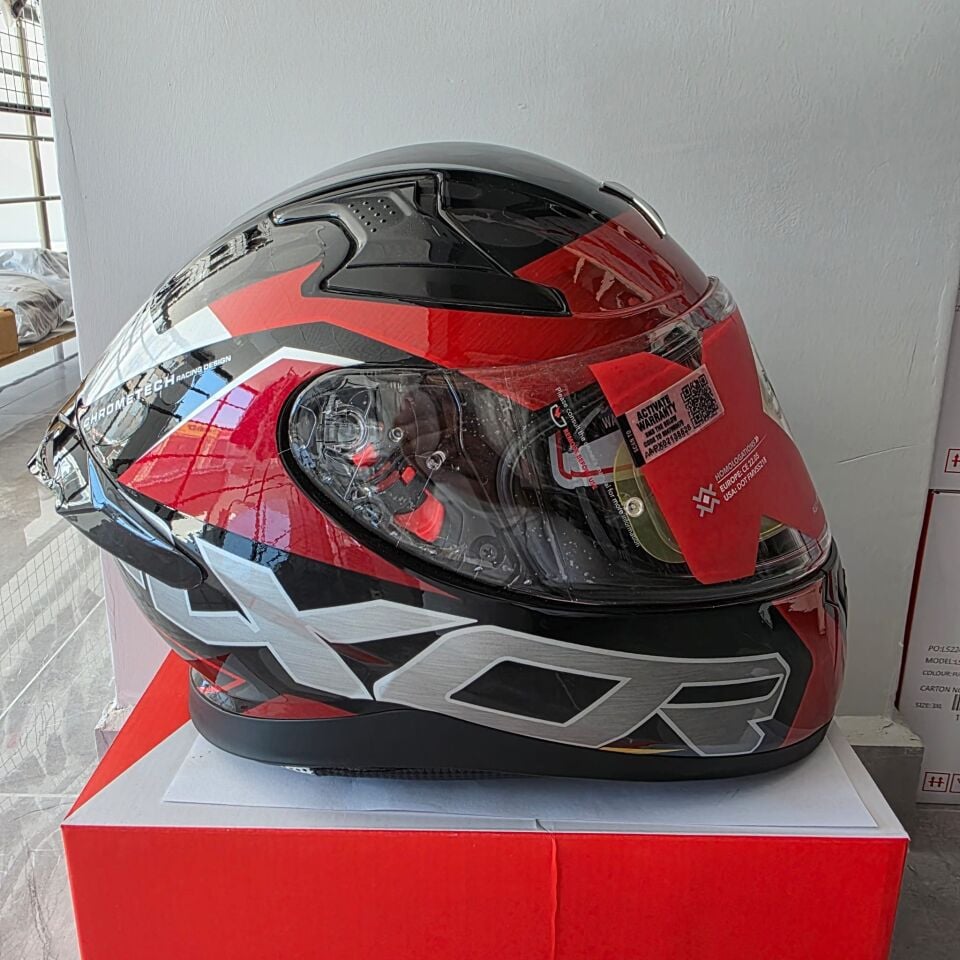 KAPALI KASK AXOR APEX CHROMETECH VİZÖRLÜ S