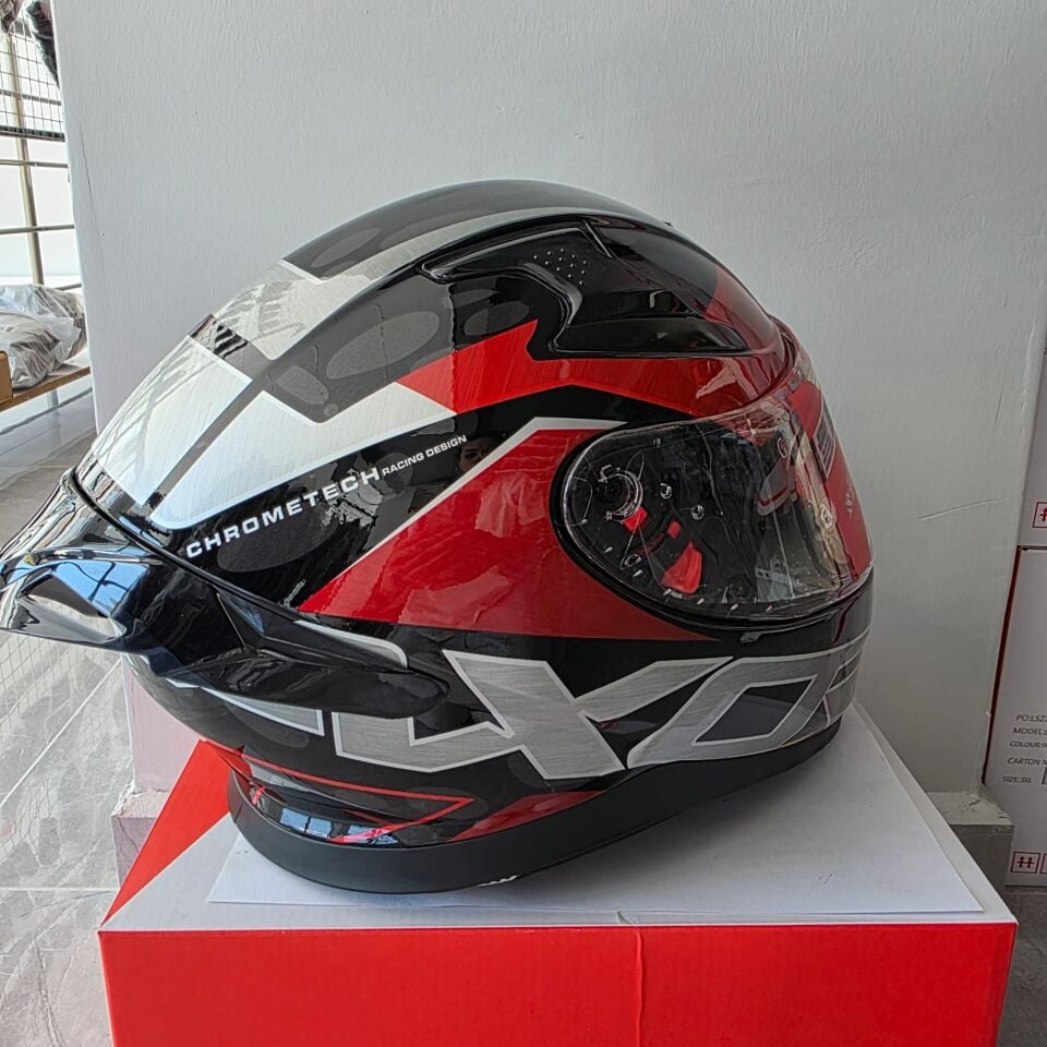 KAPALI KASK AXOR APEX CHROMETECH VİZÖRLÜ S