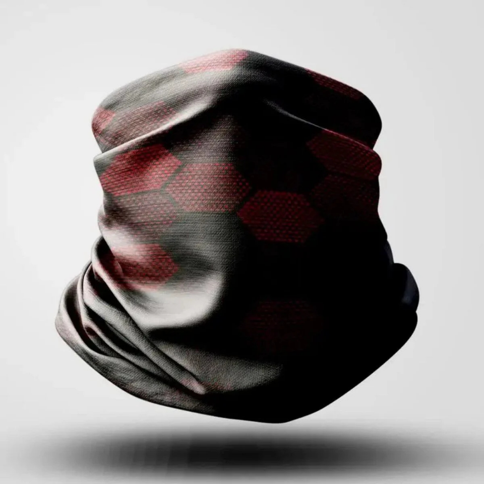 BANDANA BUFF DELTAMOTO KIRMIZI-SİYAH