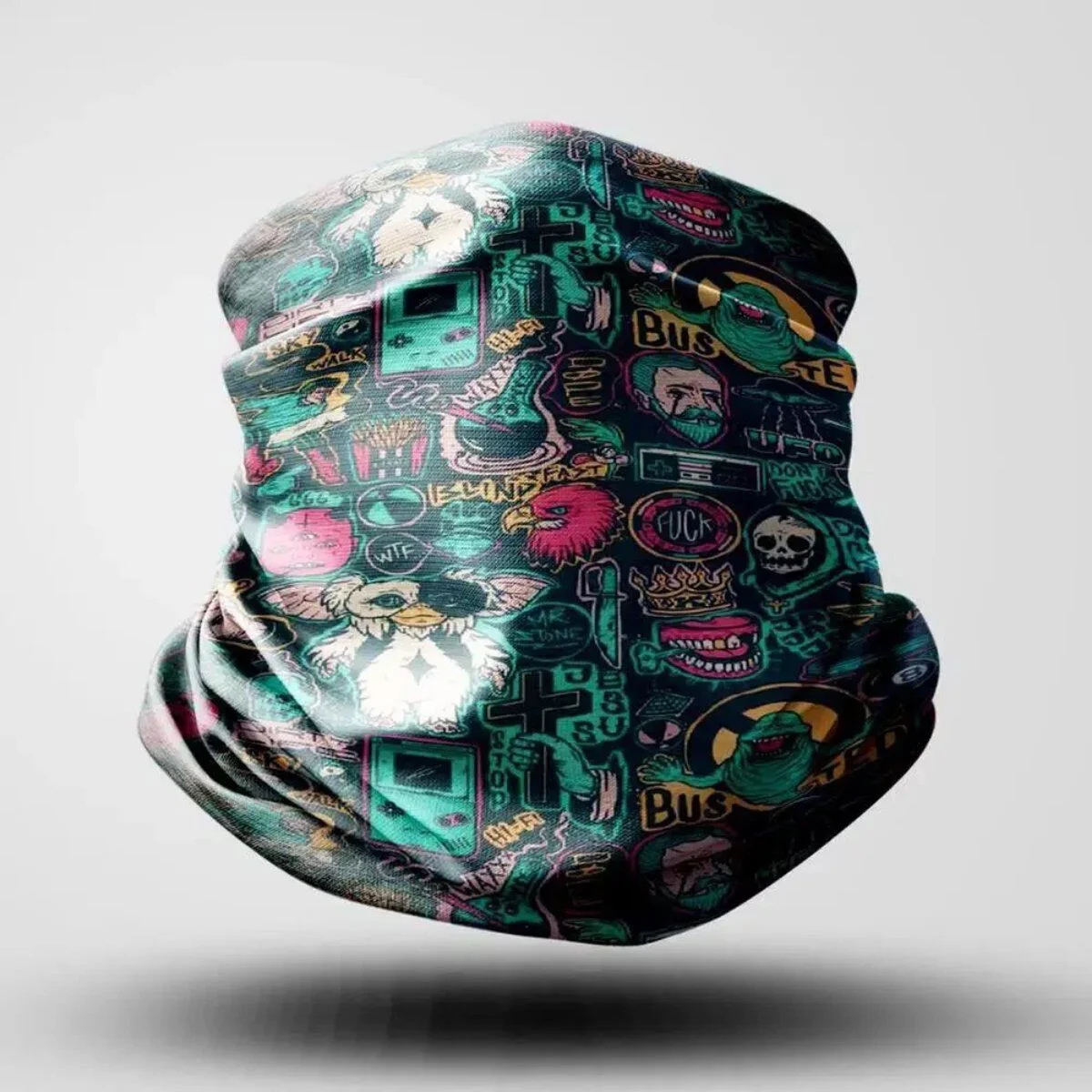 BANDANA BUFF DELTAMOTO PEMBE-MAVİ KARIŞIK