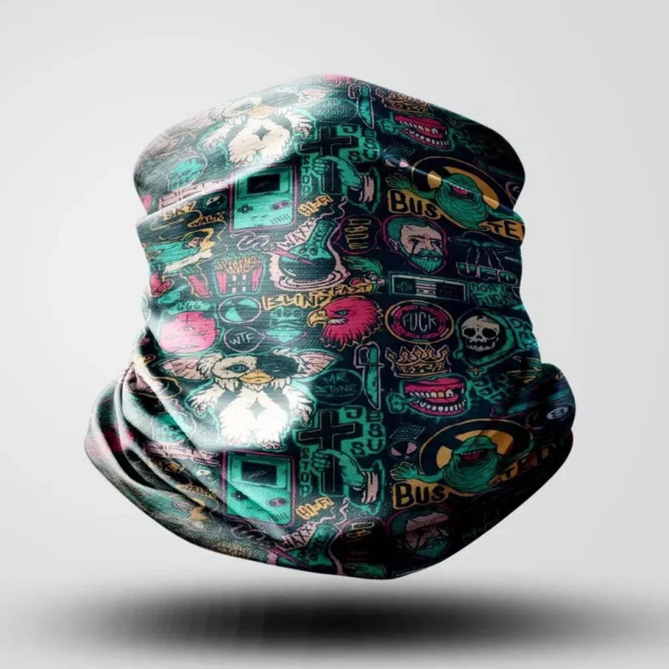 BANDANA BUFF DELTAMOTO PEMBE-MAVİ KARIŞIK