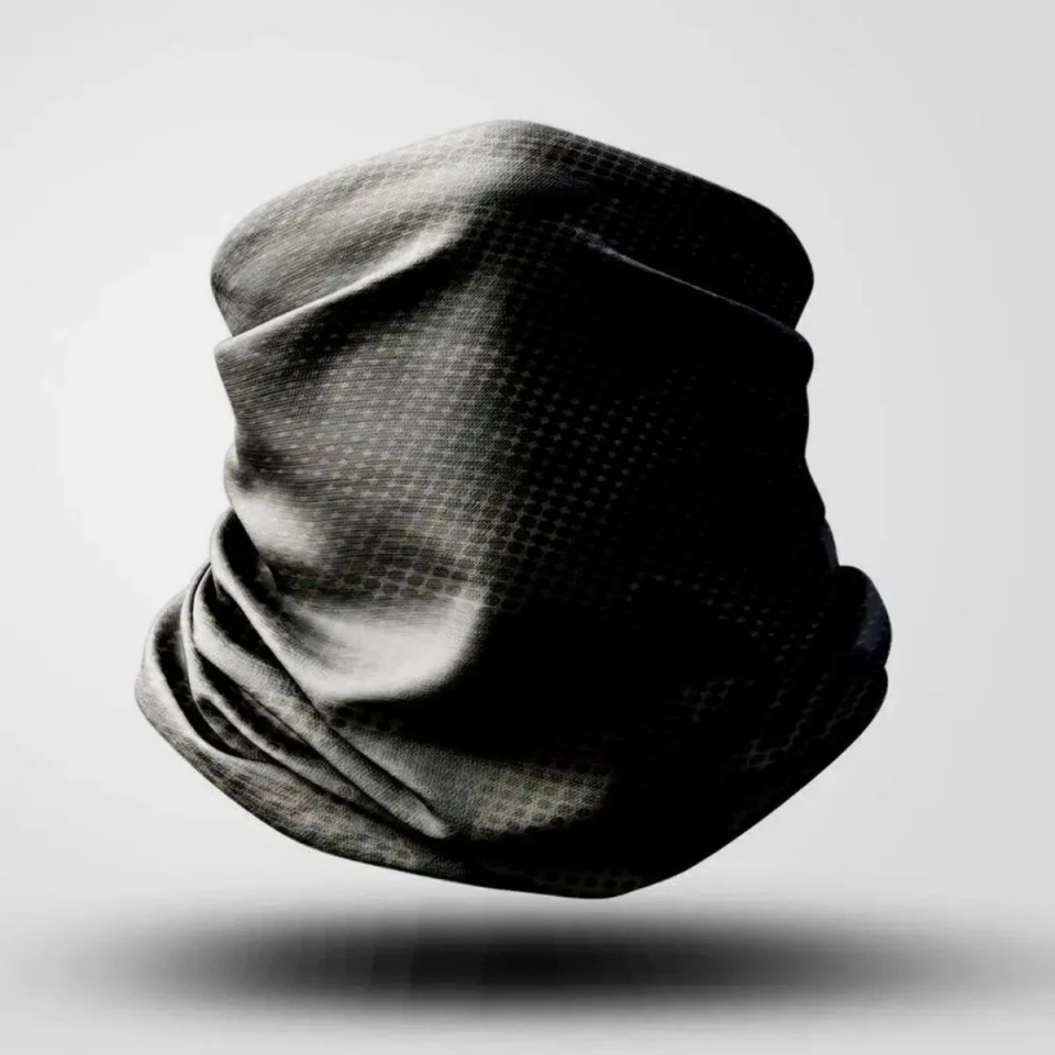 BANDANA BUFF DELTAMOTO SİYAH-GRİ BENEKLİ
