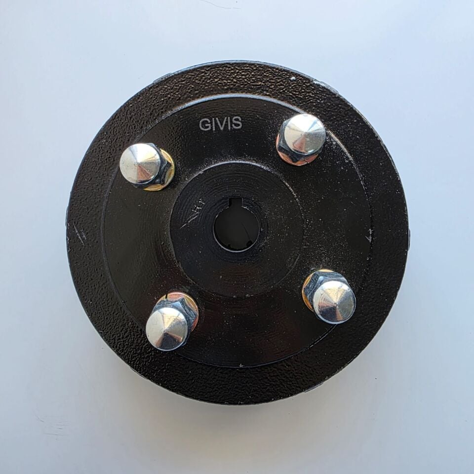 EBİS 3 TEKERLİ KASALI ARKA KAMPANA ÇIPLAK 160MM SİYAH