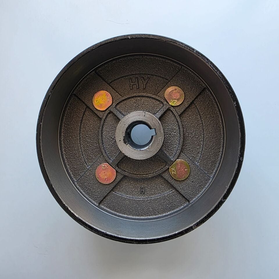 EBİS 3 TEKERLİ KASALI ARKA KAMPANA ÇIPLAK 160MM SİYAH