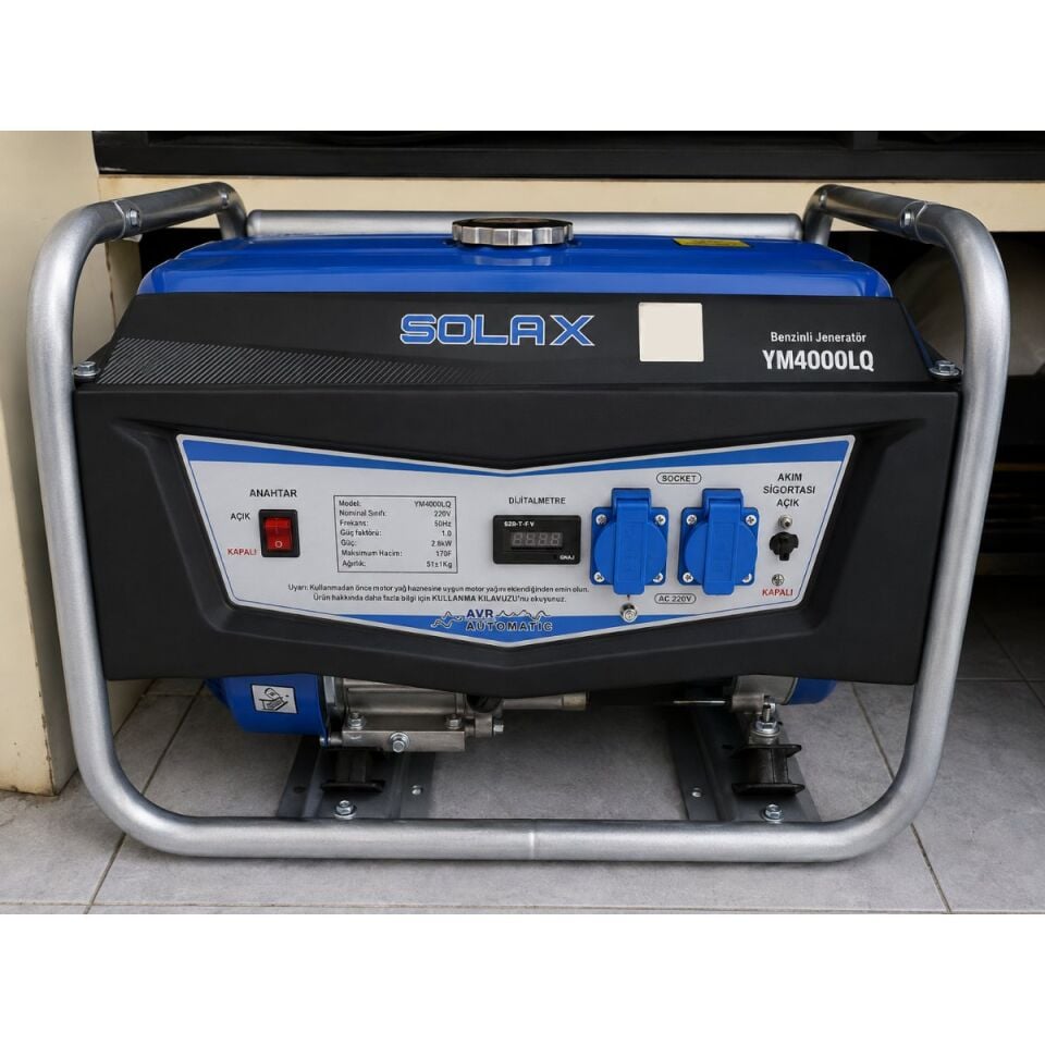 SOLAX YM4000LQ BENZİNLİ JENERATÖR MONOFAZE 3,2 KW