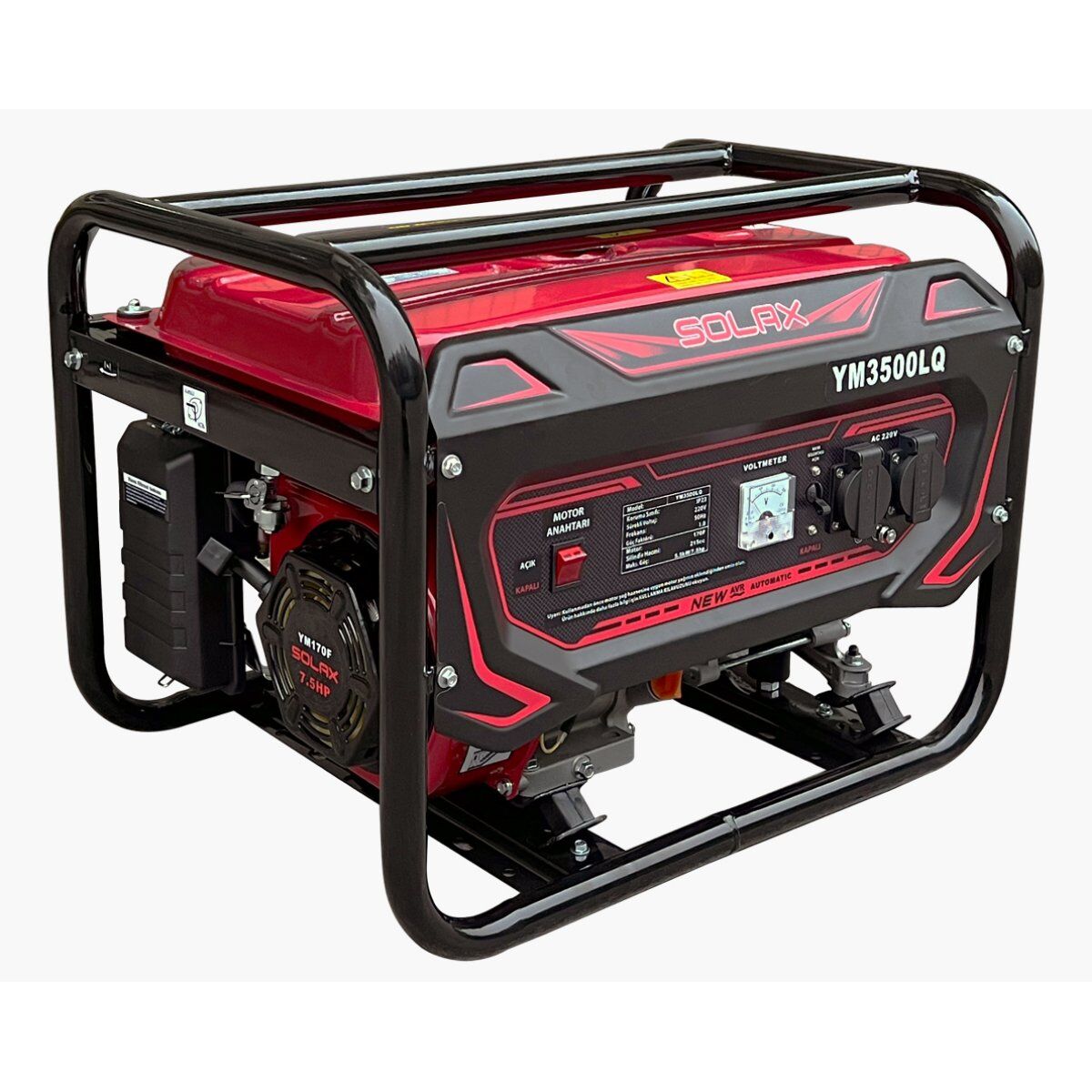 SOLAX YM-3500LQ BENZİNLİ JENERATÖR MONOFAZE 2,8 KW