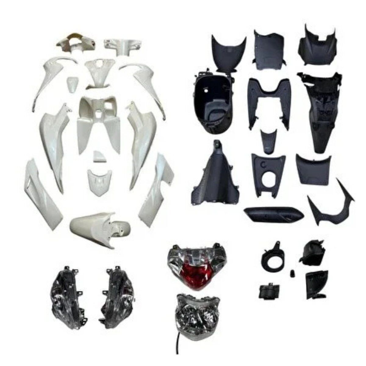 HONDA DİO 110 GRANAJ SETİ ARMALI BEYAZ 28 PARÇA ÖN FAR + ARKA STOP + SİNYAL DAHİL