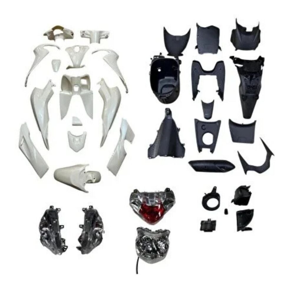 HONDA DİO 110 GRANAJ SETİ ARMALI BEYAZ 28 PARÇA ÖN FAR + ARKA STOP + SİNYAL DAHİL