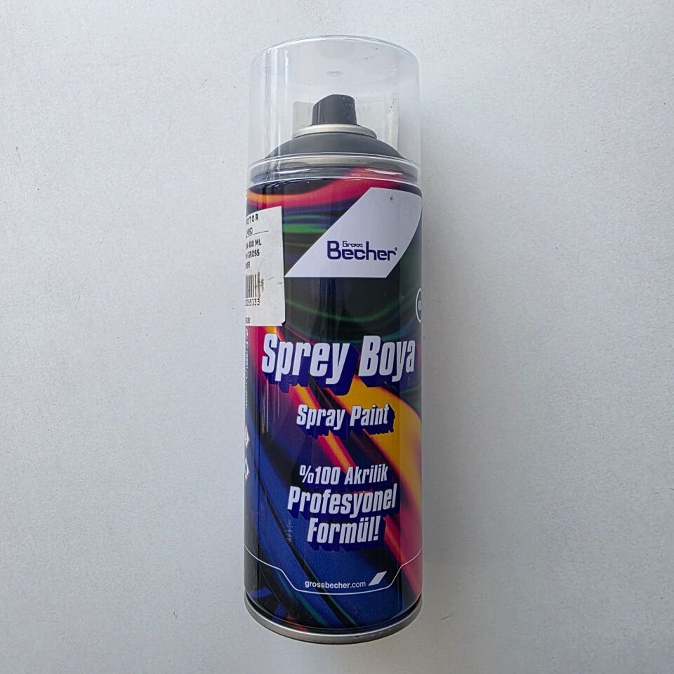 SPREY BOYA 400 ML MAT SİYAH GROSS BECHER