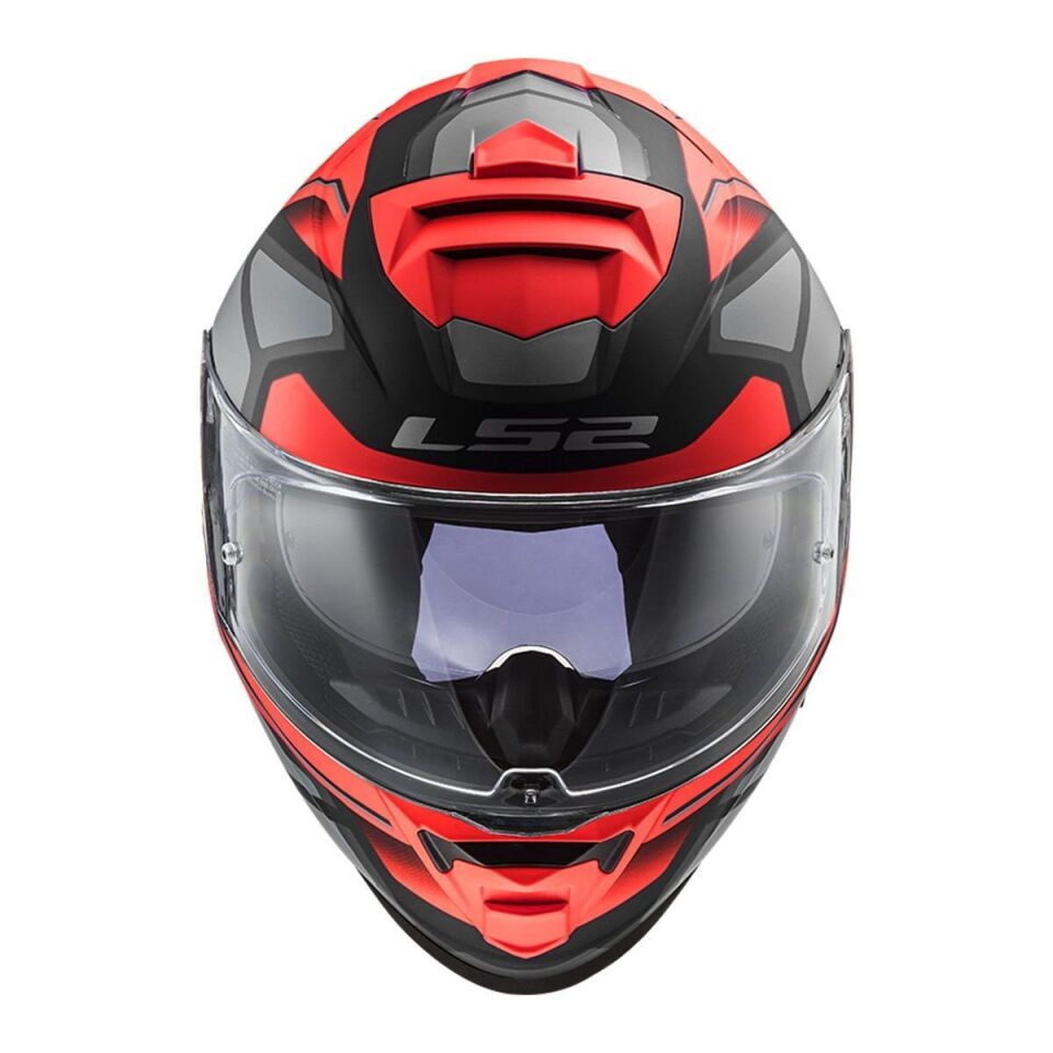 KAPALI KASK LS2 STORM 2 FASTER MAT KIRMIZI TITANYUM ORJİNAL VİZÖRLÜ L