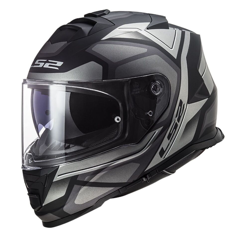 KAPALI KASK LS2 STORM 2 FASTER MAT TITANYUM ORJİNAL VİZÖRLÜ XL