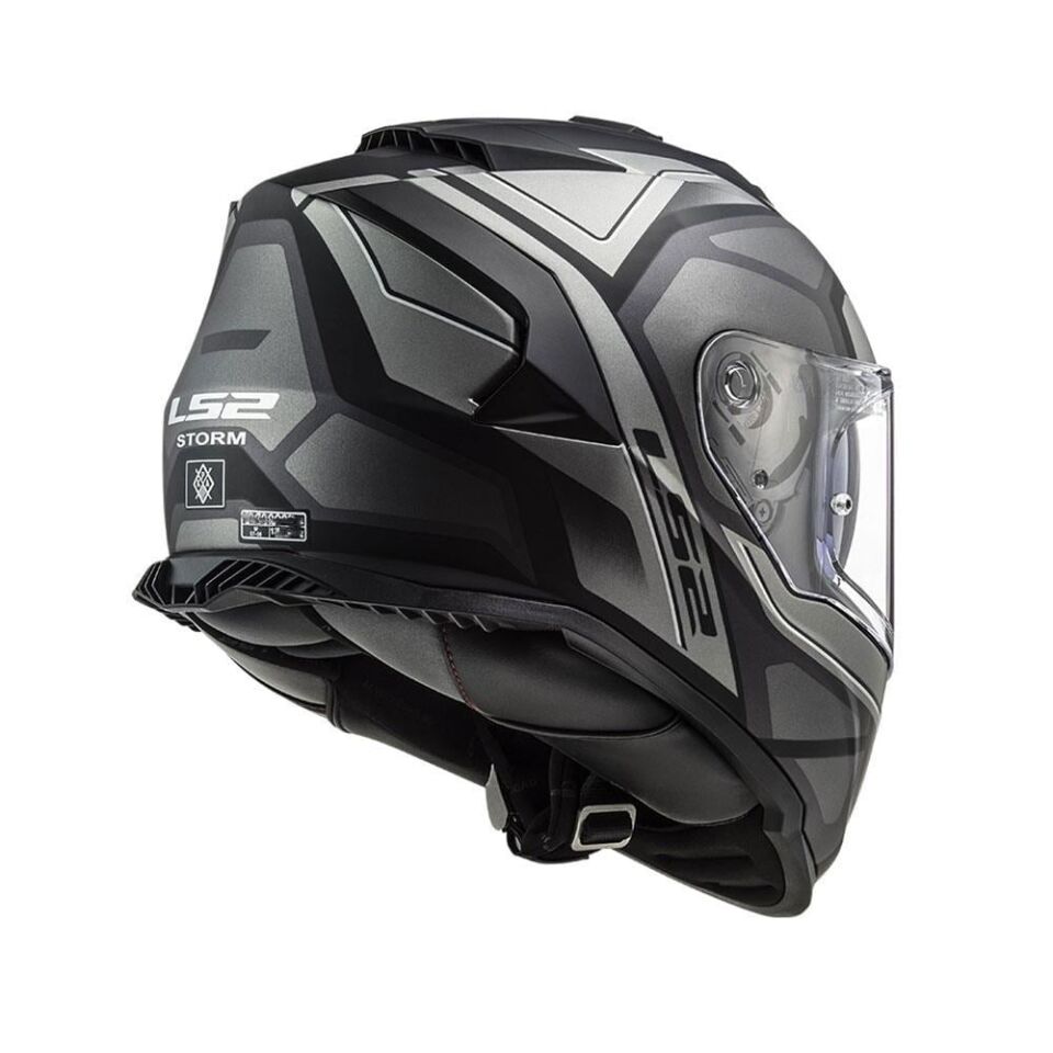 KAPALI KASK LS2 STORM 2 FASTER MAT TITANYUM ORJİNAL 2XL