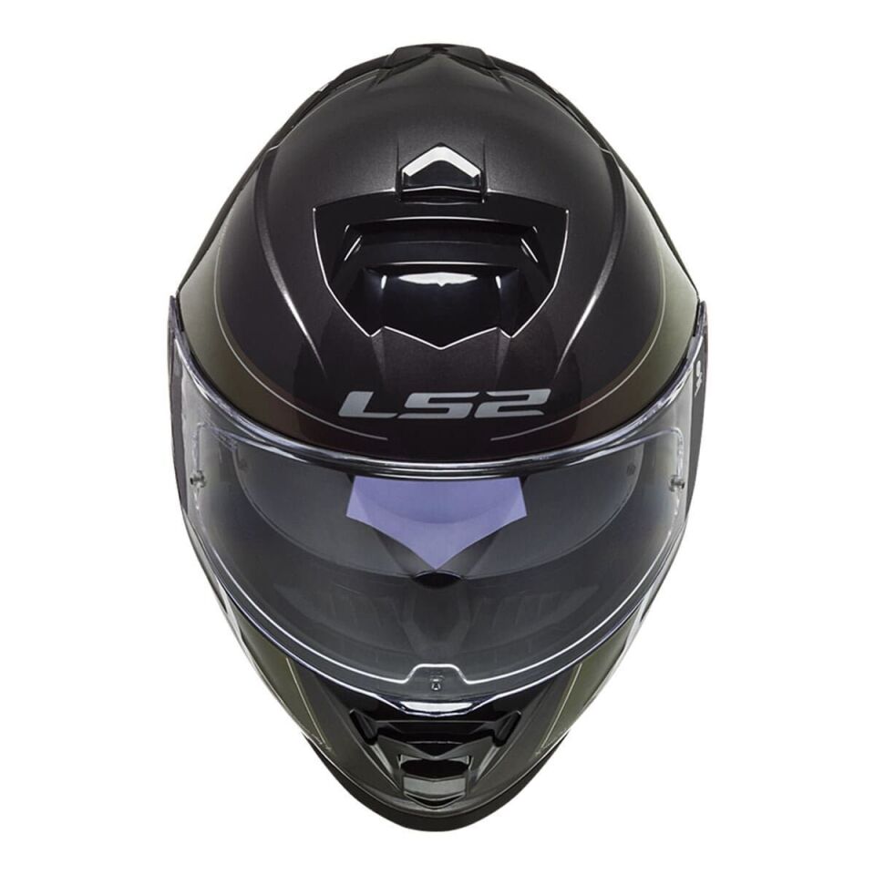 KAPALI KASK LS2 STORM 2 VELVET MAT SİYAH GÖKKUŞAĞI ORJİNAL VİZÖRLÜ XL
