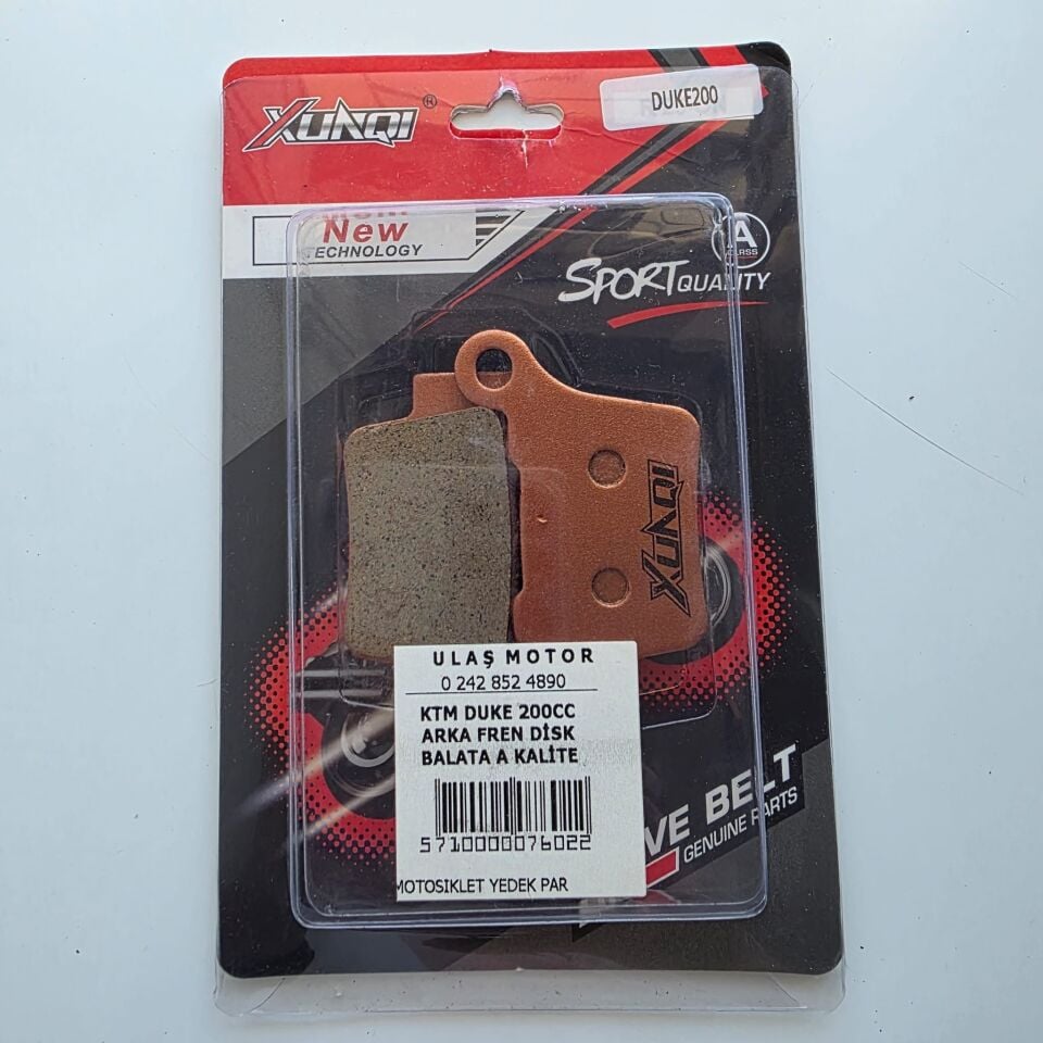 KTM DUKE 200CC ARKA FREN DİSK BALATA A KALİTE TAKIM CROSS KTM 250 EXC HUSGVARNA CROSS  KUBA BLACK CAT CROSS UYUMLU
