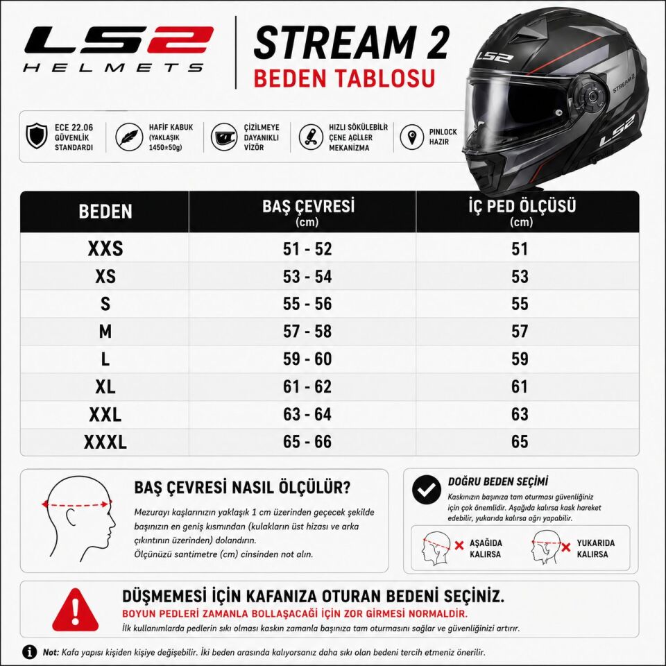 KAPALI KASK LS2 STREAM 2 SHADOW MAT TITANYUM ORJİNAL VİZÖRLÜ L