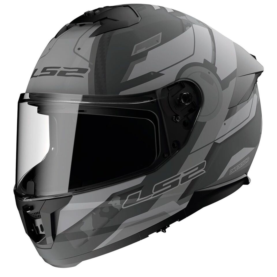 KAPALI KASK LS2 STREAM 2 SHADOW MAT TITANYUM ORJİNAL L VİZÖRLÜ