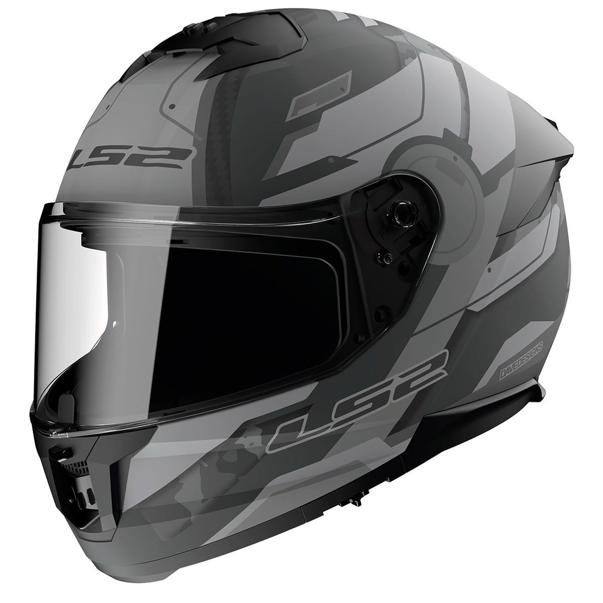 KAPALI KASK LS2 STREAM 2 SHADOW MAT TITANYUM ORJİNAL XL VİZÖRLÜ