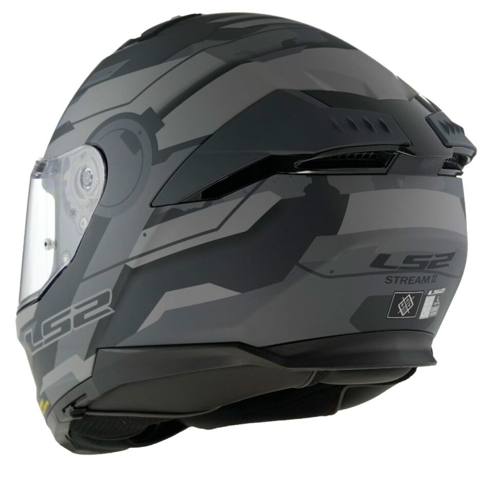KAPALI KASK LS2 STREAM 2 SHADOW MAT TITANYUM ORJİNAL XL VİZÖRLÜ