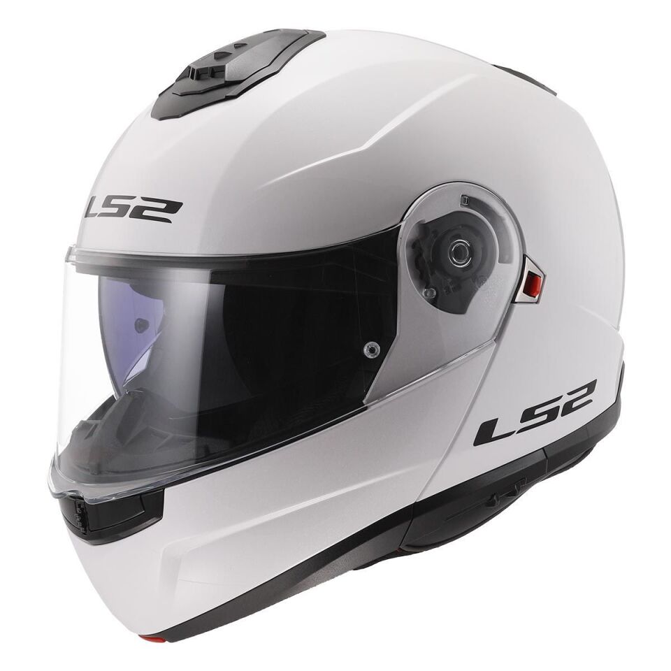ÇENE AÇILIR KASK LS2 STROBE 2 BEYAZ ORJİNAL M