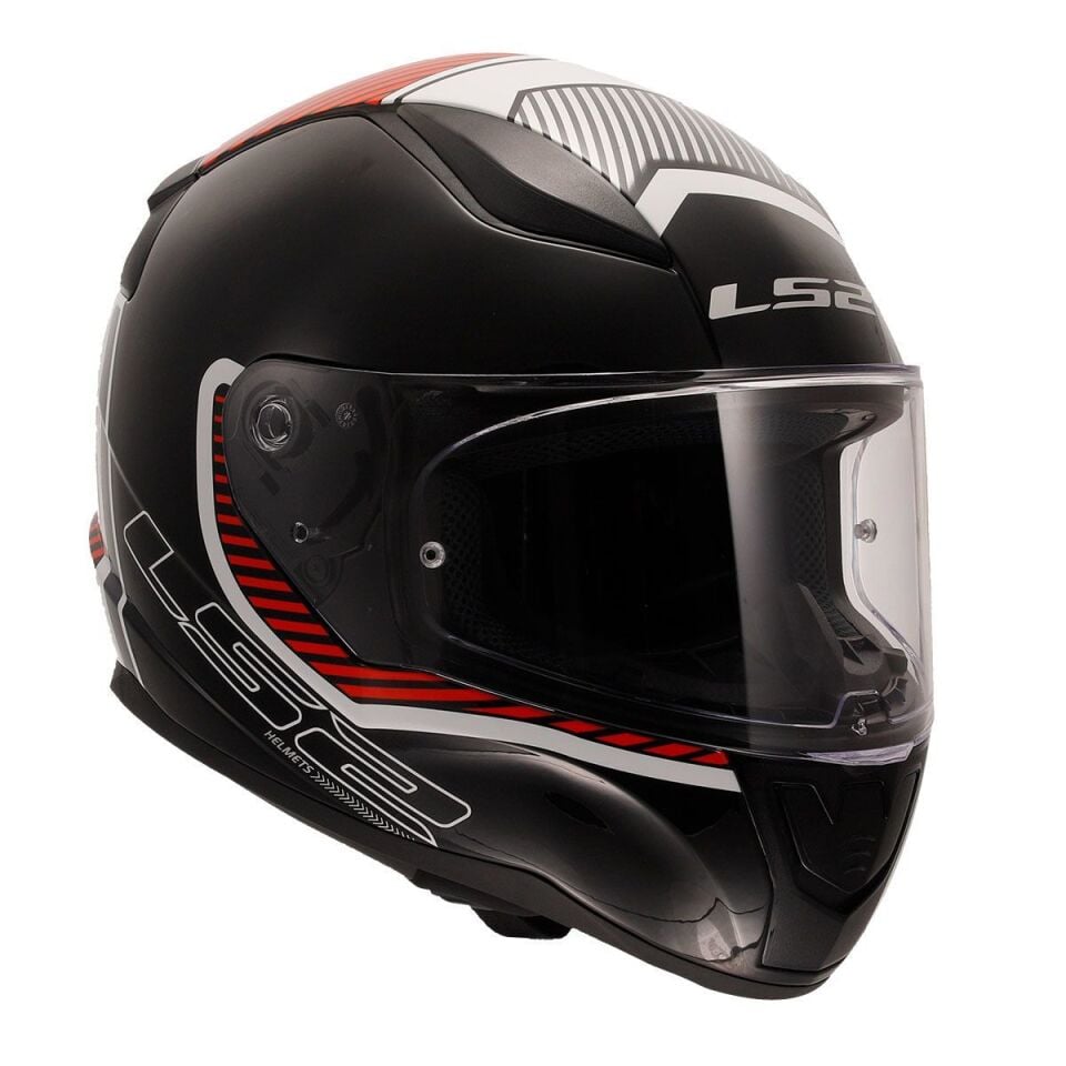 KAPALI KASK LS2 RAPID 2 EXTRA BEYAZ KIRMIZI ORJİNAL L