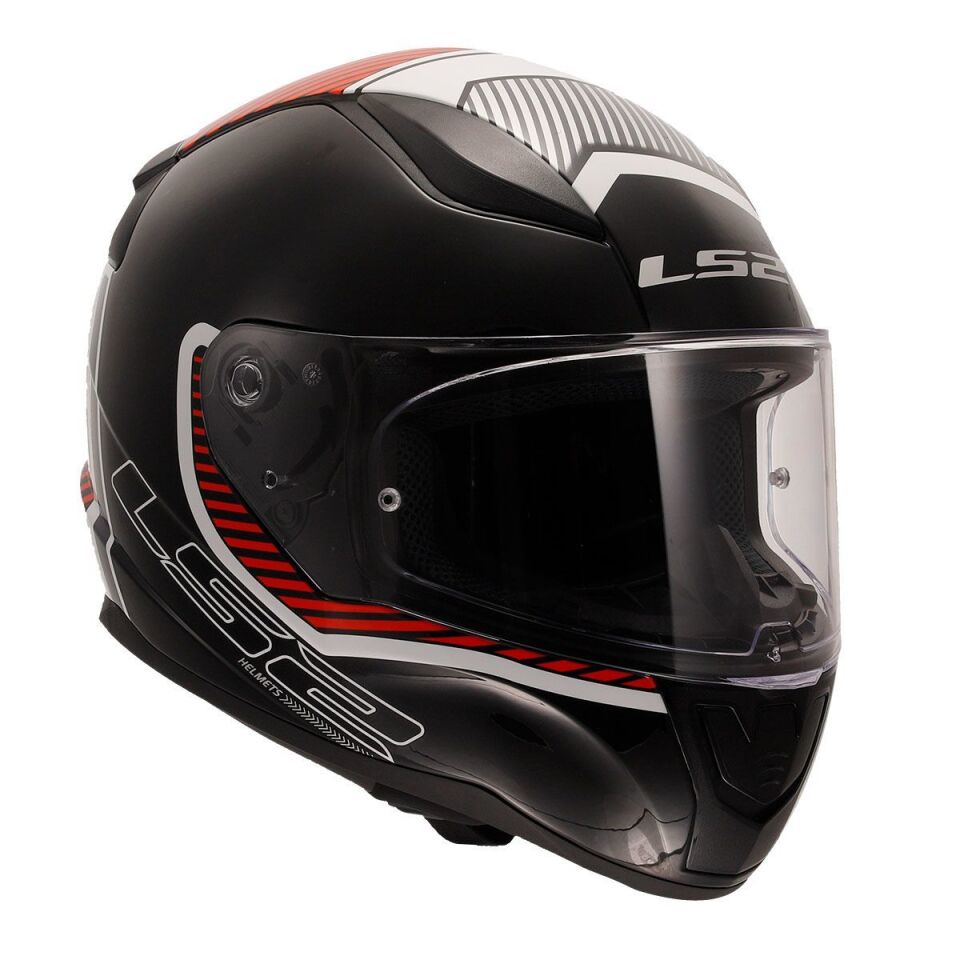 KAPALI KASK LS2 RAPID 2 EXTRA BEYAZ KIRMIZI ORJİNAL XL