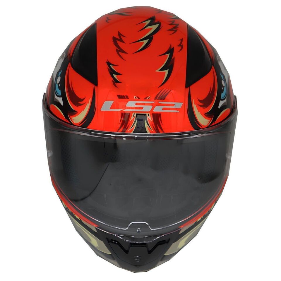 KAPALI KASK LS2 RAPID 2 SPOX KIRMIZI GRİ ORJİNAL L