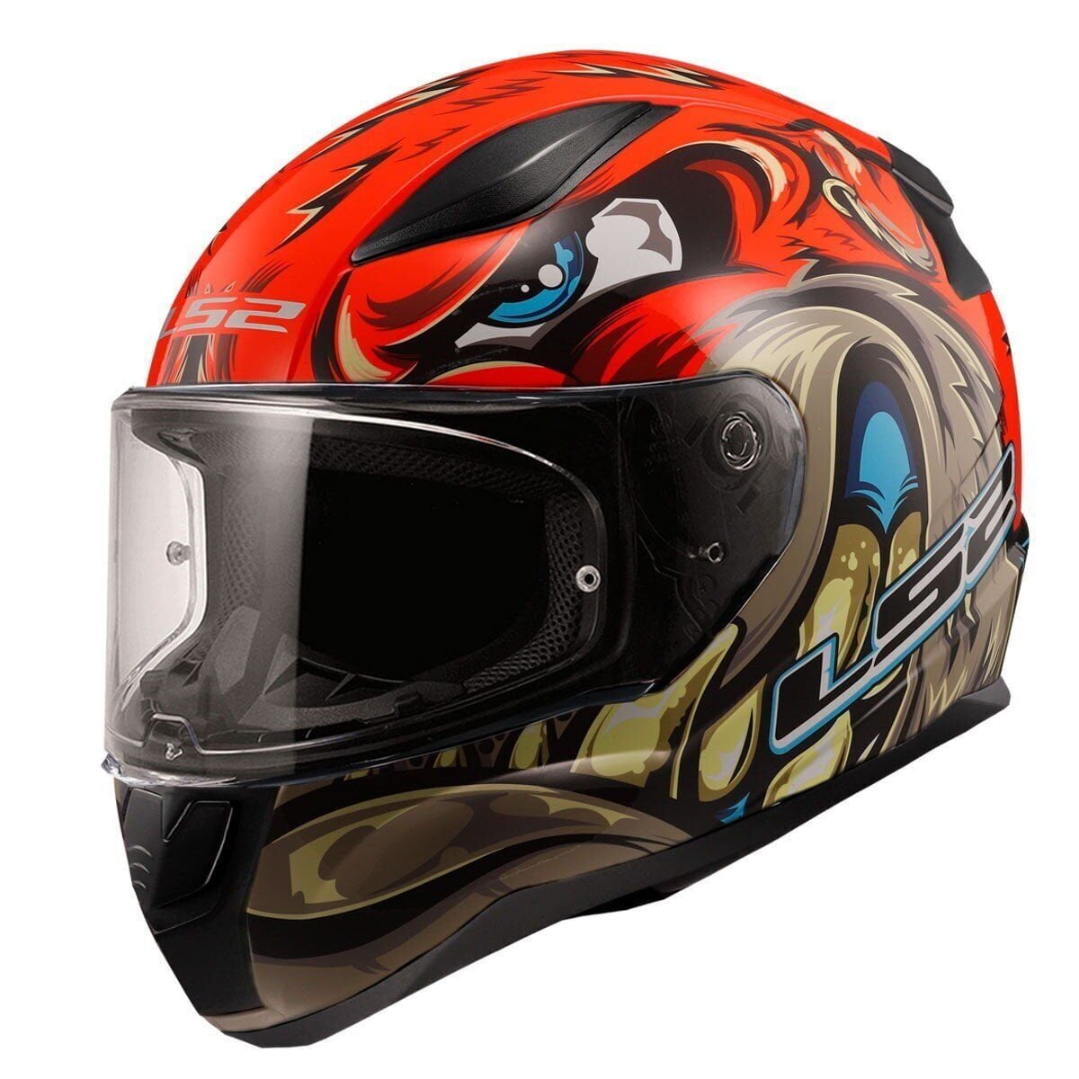 KAPALI KASK LS2 RAPID 2 SPOX KIRMIZI GRİ ORJİNAL 2XL