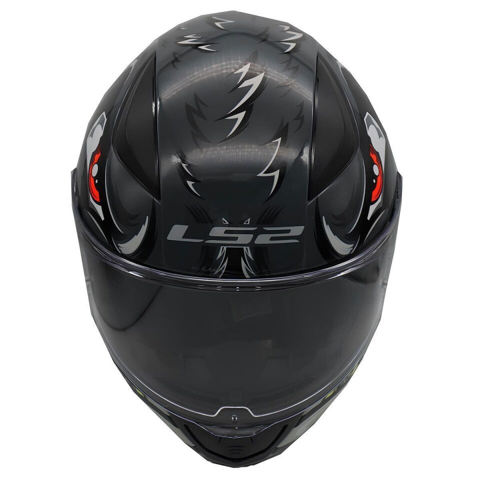 KAPALI KASK LS2 RAPID 2 SPOX GRİ KIRMIZI ORJİNAL M