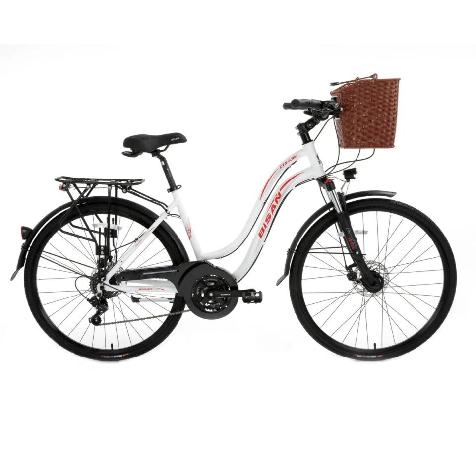 BİSAN 28'' CTX 6300 BİSİKLET 21V MD ÇAMURLUK + BAGAJLI + ÖN SEPETLİ