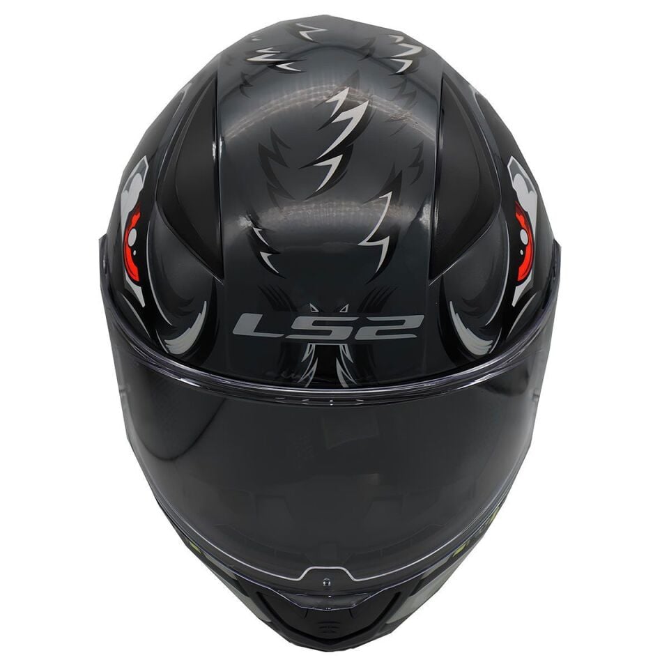 KAPALI KASK LS2 RAPID 2 SPOX GRİ KIRMIZI ORJİNAL L