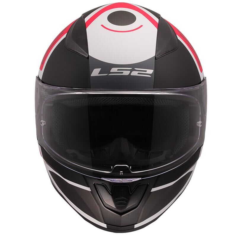 KAPALI KASK LS2 RAPID 2 GRID MAT BEYAZ KIRMIZI ORJİNAL L