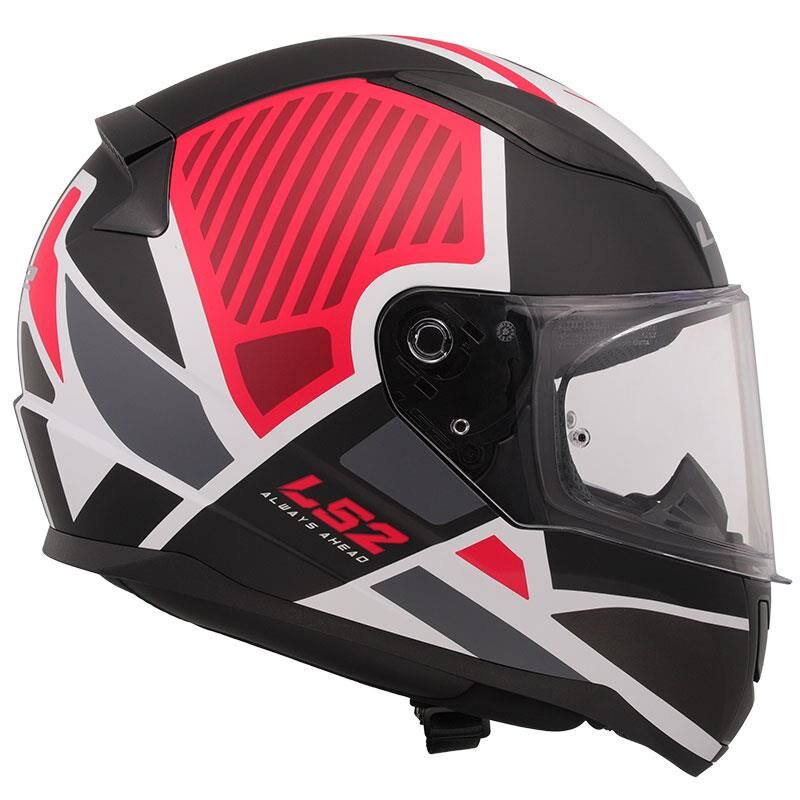 KAPALI KASK LS2 RAPID 2 GRID MAT BEYAZ KIRMIZI ORJİNAL XL